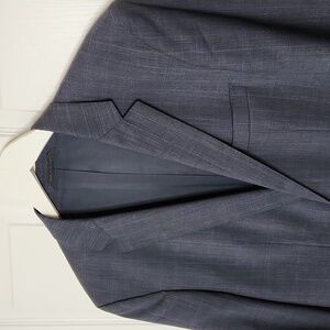 Mens Boss by Hugo Boss The James4 Sharp6 sports coat blazer 40L grey blue plaid